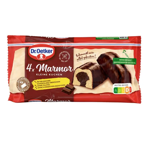 Dr. Oetker kleine Marmorkuchen einzeln verpackte Rührkuchen 4x35g