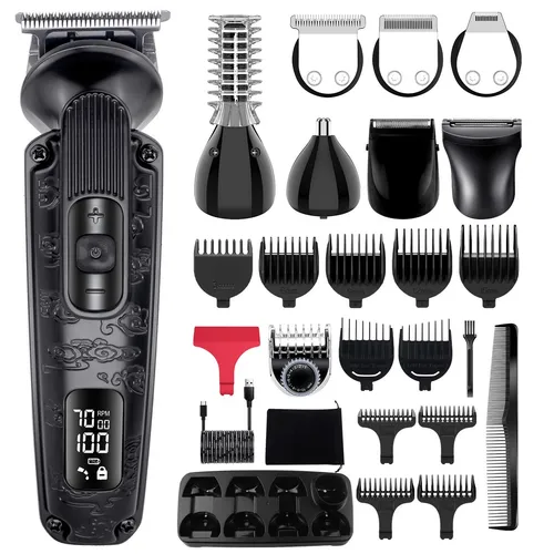 Hatteker Barttrimmer für Männer 8-in-1 Herrenpflege-Set