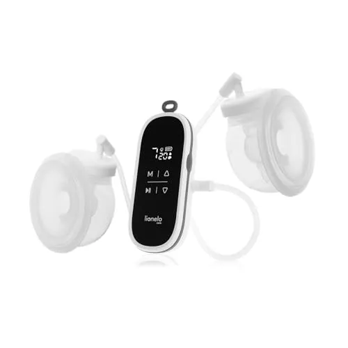 LIONELO Twee Free Freihändige Elektrische Milchpumpe, 3 Massagemodi, 9 Intensitätsstufen, 2 Brustschalen à 150 ml, 4 Silikontrichter, Hands-Free, Tragbare Milchpumpe, Leiser Betrieb, Timer, Etui