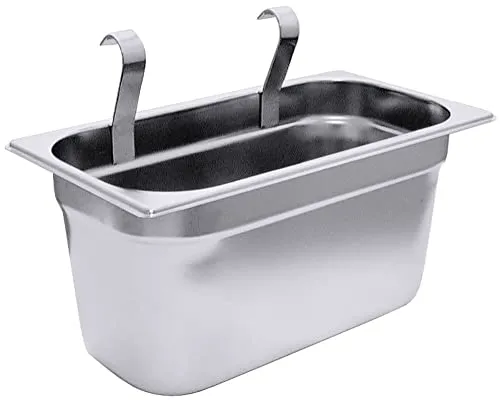 Contacto Edelstahl GN-Besteckbehälter 1/3, 32,5 x 17,6 x 15 cm