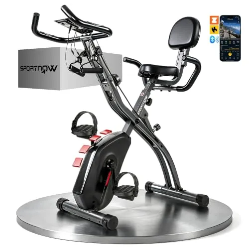 SPORTNOW 4 in 1 Klappbarer Heimtrainer mit LCD Monitor von SPORTNOW