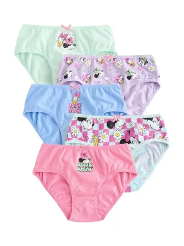 NEXT Slips Minnie Mouse 5er-Pack Rosa 18 Monate - Unterhosen für Mädchen, süßes Minnie Mouse Design im praktischen 5er-Pack für höchsten Tragekomfort und Freude beim Anziehen.
