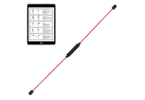 Best Sporting Swingstick Schwingstab Fitness in rot - Klimmzugstangen: Effektives Ganzkörpertraining mit Vibrationen für Muskelstärkung und verbesserte Körperhaltung. Ideal zur Vorbeugung von Haltungsschäden.