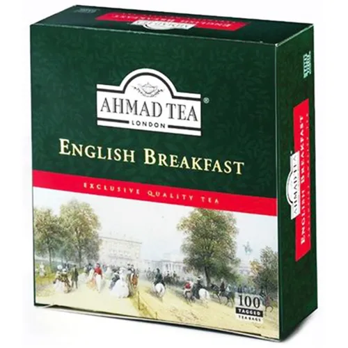 Ahmad Schwarzer Tee English Breakfast 100 Teebeutel Schwarztee London pure