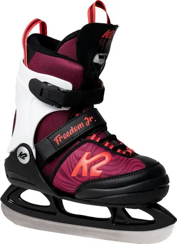 K2 Unisex Jugend Freedom Ice Eishockey - Purple Coral, Größe 32, hohe Knöchelstütze und einfaches An- und Ausziehen