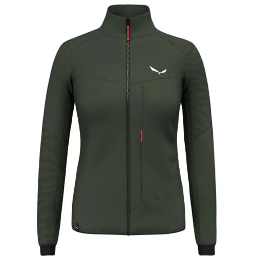 Salewa Damen Sella Crevasse Jacke (Größe L, oliv) - Wanderjacke aus 4-Wege-Stretch, kombiniert Funktionalität und modischen Look für aktive Frauen.