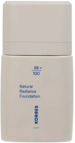 Korres Natural Radiance Foundation Medium 02 - 30 ml - Make-up mit mittlerer Deckkraft, feuchtigkeitsspendend und ideal für einen natürlichen Glow. Angereichert mit Pfingstrosen-Extrakt und Hyaluronsäure für einen strahlenden Teint.
