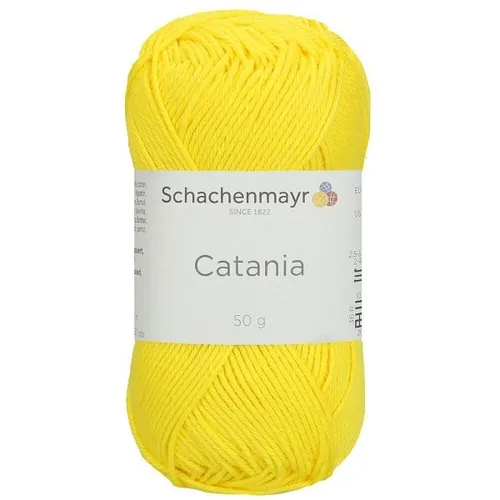 Schachenmayr Catania, 50G neon Yellow - Hochwertiges Handstrickgarn aus mercerisierter Baumwolle, ideal für sommerliche Kleidungsstücke und Spielzeugherstellung