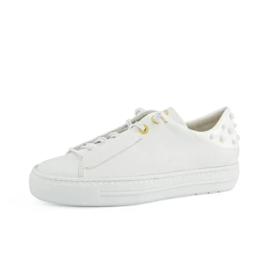 Sneaker PAUL GREEN - Eleganter Damen Sneaker aus Leder in Weiß - Stylischer Sneaker aus hochwertigem Veloursleder mit Super-Soft Innensohle für höchsten Tragekomfort. Ideal für Casual-Looks und den täglichen Gebrauch.