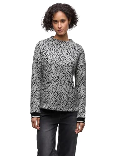 Damen Kuscheliges Leo-Shirt - Stylisches Damen Turtleneck Shirt im Leo-Look, ideal für gemütliche Tage. Mit weichem Material und praktischen Tapebündchen für einen perfekten Sitz.
