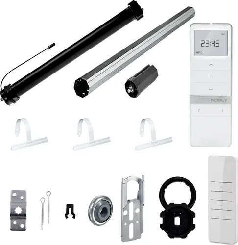 Komplett-Set | PRE5 30/15-60 mit Funk-Timer und Exquisit Handsender - Rollladenmotor mit 30Nm Zugkraft für bis zu 75Kg, ideal für einfache Nachrüstung oder Neuinstallation. Genießen Sie automatisierte Rollläden für mehr Komfort und Sicherheit!