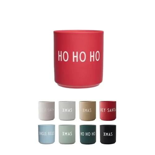 Design Letters Lieblingsbecher HO HO HO in rot von DESIGN LETTERS