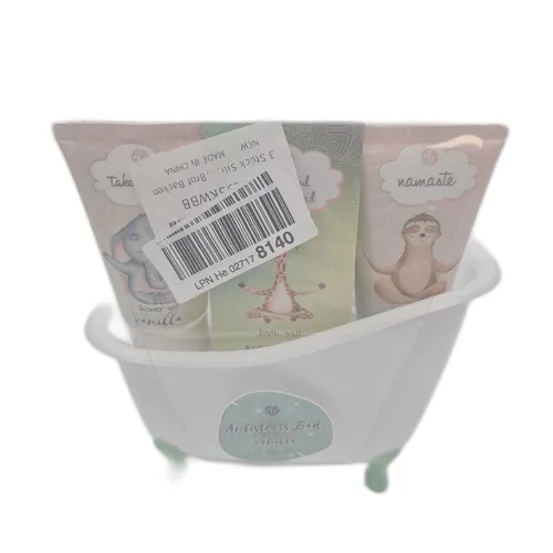 accentra Bade und Duschset Wellness Geschenkset Vanilleduft Anti Stress Pflege S