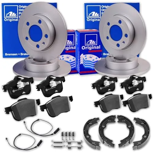 ATE Bremsscheiben + Beläge + Handbremse vorne + hinten passend für 3er E36