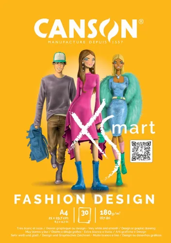 CANSON Studienblock XS'MART FASHION DESIGN, DIN A4
