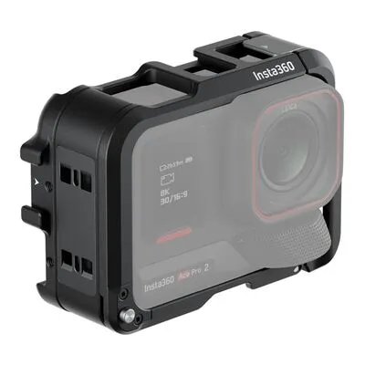 Insta360 Utility Frame Action-Cam-Schutzhülle - Action Cam Zubehör für Insta360 Ace Pro 2 / Ace Pro, schützt zuverlässig vor Stößen und Kratzern mit offenem Design für einfachen Zugriff auf Funktionen.