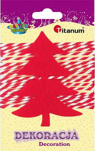 Weihnachtsbaumschmuck aus Filz + Schnur Titanum