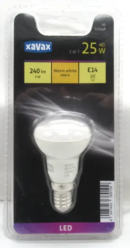 Xavax LED Leuchtmittel E14 3W=25W 240lm Warmweiß 3000K 369109