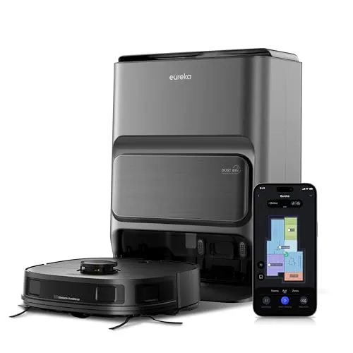 Eureka J12 Ultra Robotersauger - Innovativer Robotersauger mit automatischer Entleerung, ideal für müheloses Reinigen und mehr Freizeit. Perfekt für Tierhaare und große Flächen.