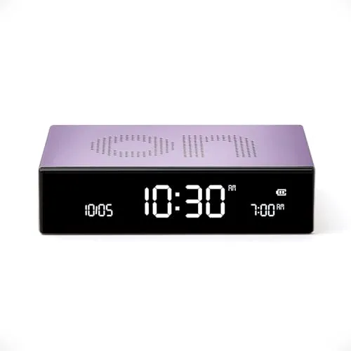 Lexon LR152LL Digitalwecker Flip Premium Lila