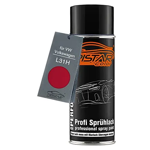 TRISTARcolor Autolack Spraydose für VW/Volkswagen L31H Chiantirot/Chianti Red Basislack Sprühdose 400ml