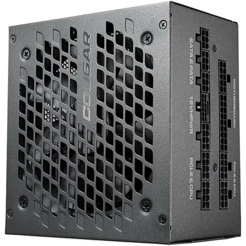 Stromquelle Cougar GEX X2 850 W - Hochwertiges Netzteil mit 850 W Leistung für Gamer, steckbares Design und EU-Stecker, perfekt für leistungsstarke Systeme in Schwarz.
