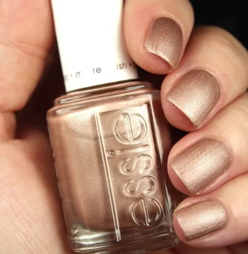 Essie matte finish Nr. 649 call your bluff, Champagnergold Schimmer, 13,5ml NEU.
