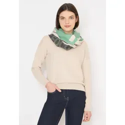 Loop CECIL, Damen, Gr. onesize, schwarz bamboo grün, Stoff, 70% Polyester, 30% Viskose, gemustert, Modetücher Loop, mit grafischem Muster