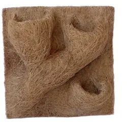 Kokosfaser Rückwand für Terrarien 30 cm x 30cm mit 4 Pflanzmulden