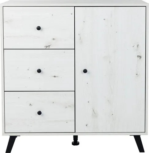 Wickelkommode Lavea, mehrfarbig - Hochwertige Babymöbel - Wickeltisch in mehrfarbig mit abnehmbarem Wickelaufsatz, ideal für die sichere Pflege Ihres Babys. Maße: B: 88 cm, H: 100 cm. Hochwertige Materialien und modernes Design.