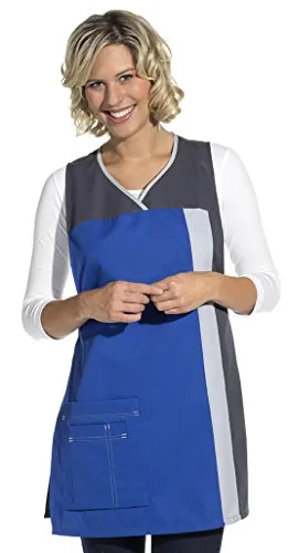 Überwurfschürze k'blau/grau Größe II in blau von Leiber