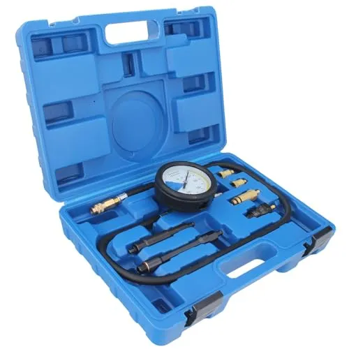GEPCO Advanced Technology Druckverlust Tester Set Benzin & Diesel Motor Prüfer Zylinderdruck Messen 7-teilig
