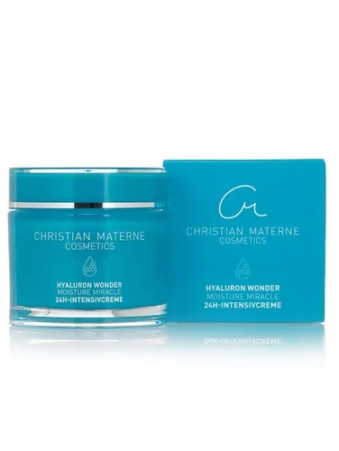 Christian Materne Feuchtigkeitscreme Hyaluron Wonder Miracle 24h Intensivcreme - Die 24h Intensivcreme mit Hyaluronsäure bietet eine intensive Feuchtigkeitspflege für alle Hauttypen. Sie sorgt für ein strahlendes Hautbild und unterstützt die natürliche Hautelastizität.