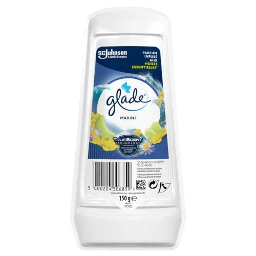 Glade (Brise) Duftgel Lufterfrischer, für Frische in allen Räumen sowie Schränken, bis zu 30 Tage Duft, Ocean Adventure, 8er Pack, 8x150 g