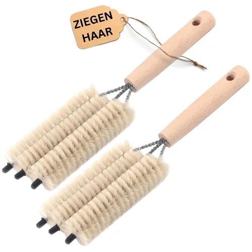 Novaliv Heizkörperbürste 2x 25x8x3cm - Effiziente Reinigung für Heizkörper - Die ideale Heizkörperbürste mit Naturborsten für gründliche Reinigung. Erreicht mühelos schwer zugängliche Stellen und sorgt für eine saubere Heizungsanlage. Perfekt für Rippen- und Flachheizkörper.
