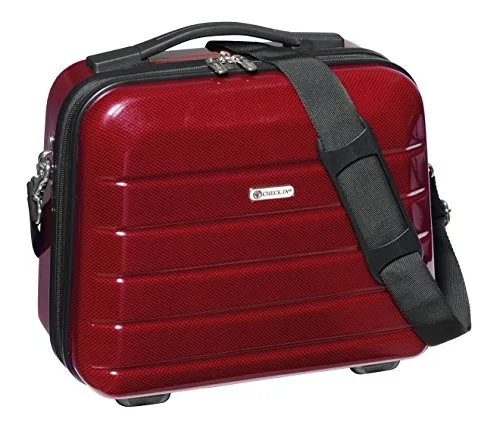 Koffer Beautycase Rot 12 LI Bowatex Schminkkoffer Box Kosmetikkoffer