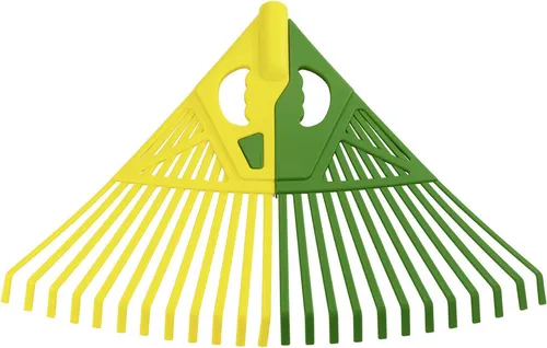 Maximex Rechen Laubrechen 3in1, 56 cm Arbeitsbreite, mit Teleskopstiel, rückenschonend, extra breite Aufnahmefläche