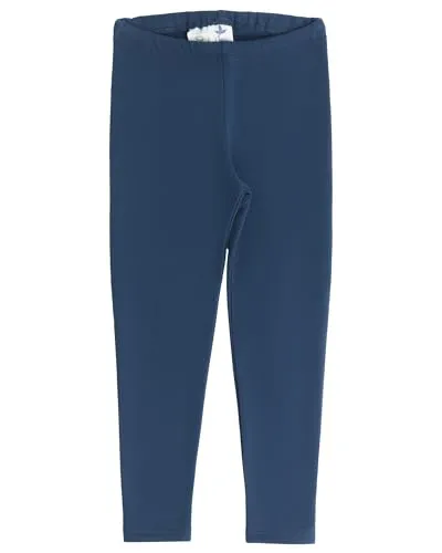 Leela Cotton Kinder Warm Leggings Bio-Baumwolle Hose (DE/NL/SE/PL, Numerisch, 128, Regular, Indigo)