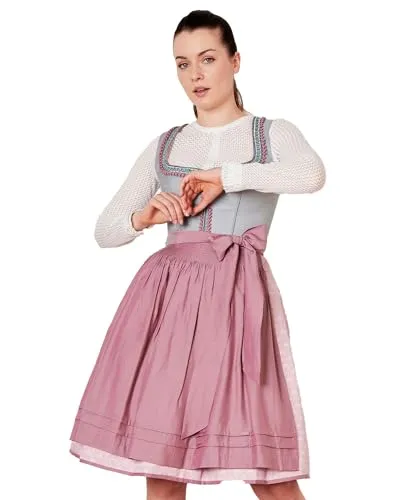KRÜGER COLLECTION Dirndl Siena 114267 | Grau Rose 60cm 48