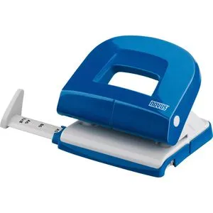 Novus Locher E 216, 025-0540, blau, Bürolocher, Stanzleistung ca. 16 Blatt
