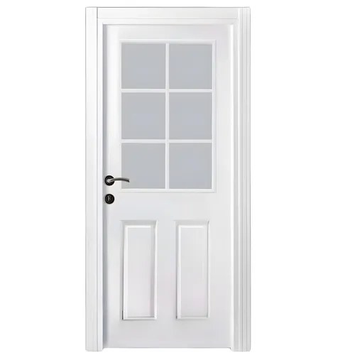 Moderne Innentür mit Milchglas für Esszimmer und Wohnzimmer - Elegante weiße Kompletttür mit 1 Türblatt und stilvollem Milchglas. Ideal für verschiedene Räume. Maße: 87 x 205 cm, mit 2 Jahren Herstellergarantie.