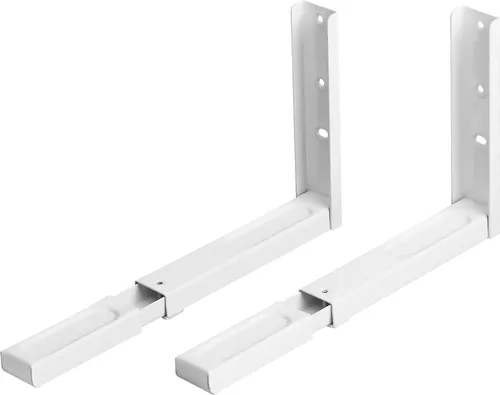 Werkzeyt Mikrowellen Halter weiß ausziehbar bis 50cm 30kg Wandhalter