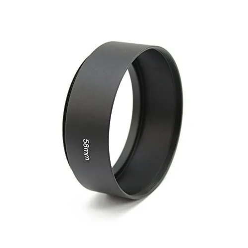 com-four® 58mm Gegenlichtblende aus Aluminium für z.B. Canon, Nikon, Samsung, Sigma, Tamron, Sony, Minolta, Olympus usw., 2,4cm hoch