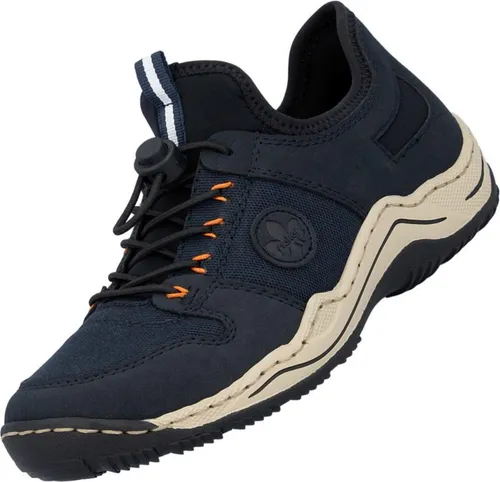 Rieker Slip-On Sneaker Slipper mit Schnellverschluss, Freizeitsneaker in Nachtblau, Größe 36 EU - Sportlicher Slip-On Sneaker mit praktischem Gummizug und herausnehmbarer Innensohle für angenehmen Tragekomfort. Ideal für entspannte Freizeitaktivitäten.