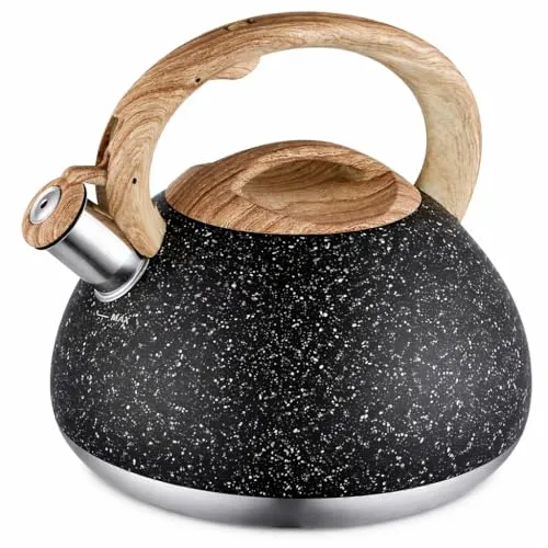 Klausberg Flötenkessel Wasserkessel 2.7L Kessel in schwarz von Klausberg