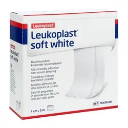 Leukoplast soft white Pflaster 4 cmx5 m Rolle