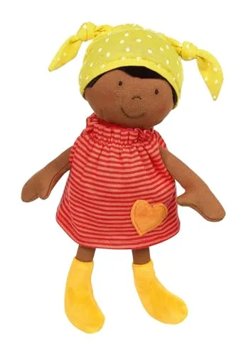 sigikid 39650 - Puppe Brenda Bilipup rot, Lernpuppe - Puppen, die Spielen und Lernen vereinen: Die sigikid Stoffpuppe fördert die Fantasie und Motorik von Kindern ab 6 Monaten. Mit ihrer kuschelweichen Füllung und hochwertigem Design ist sie der perfekte Begleiter für kleine Entdecker.