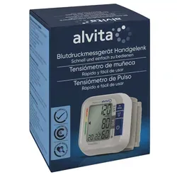 Alvita Blutdruckmessgerät Handgelenk - Präzise Messungen für Ihre Gesundheit - Blutdruckmessgeräte, kompaktes Handgelenk-Modell mit einfacher Bedienung und großem Display für eine komfortable Anwendung.