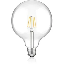 ledscom.de E27 LED Leuchtmittel, G125, warmweiß (2700 K), 7,5 W, 838lm