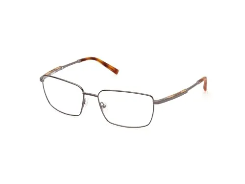 Timberland Brillengestell (Model TB50005) für Herren, Rechteckig, gefertigt aus Metall (inklusive Brillenetui)